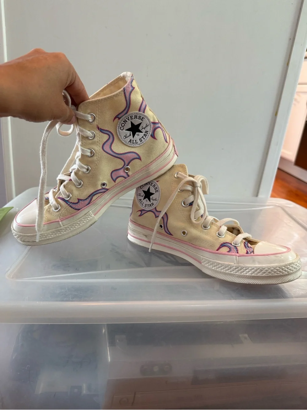 Converse Golf Le Fleur Chuck 70 High Yellow Flame Sneakers Women’s 7 - Picture 3 of 10